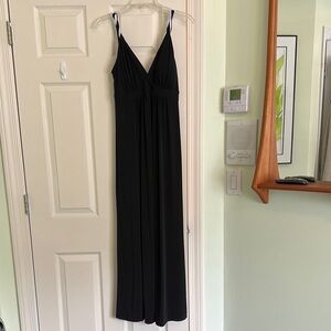 Carol Wior Shape Detector Perfect for Summer Black Maxi Dress, Size 12